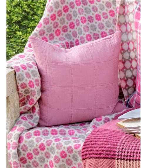 Cotton Grid Cushion