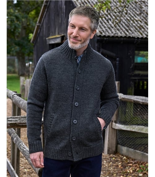 Cardigan "Everyday" boutonné - Homme - Pure Laine