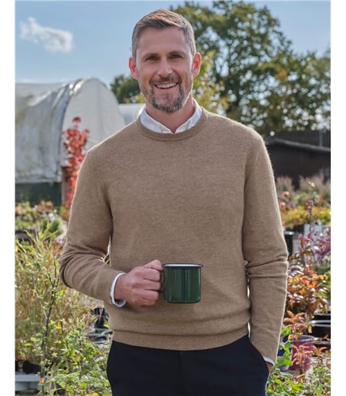 Cashmere Merino Crew Neck Jumper