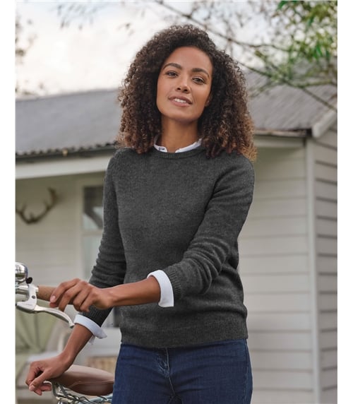 Womens Lambswool Crew