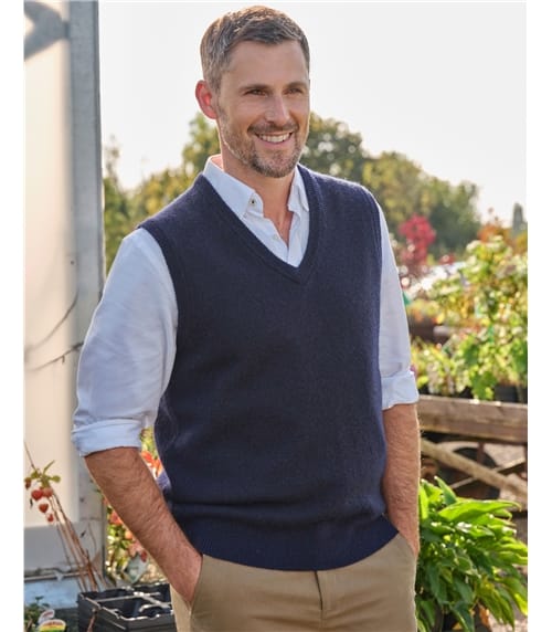 Mens Knit Vest Tank Top Knitwear Buttons Cardigan Long Sleeves Jumper  Sweater