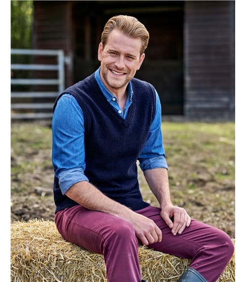 Mens Classic Lambswool Slipover