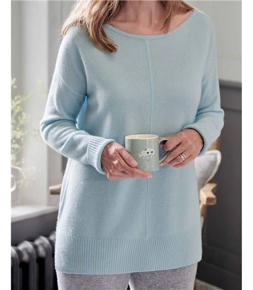 Luxurious Cashmere Boat Neck Jumper