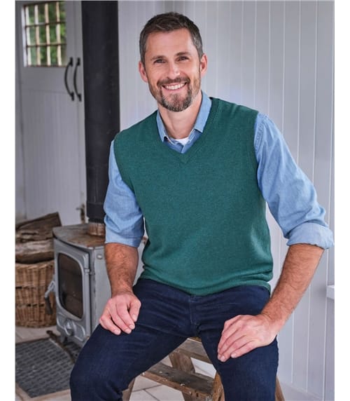 Mens Classic Lambswool Slipover