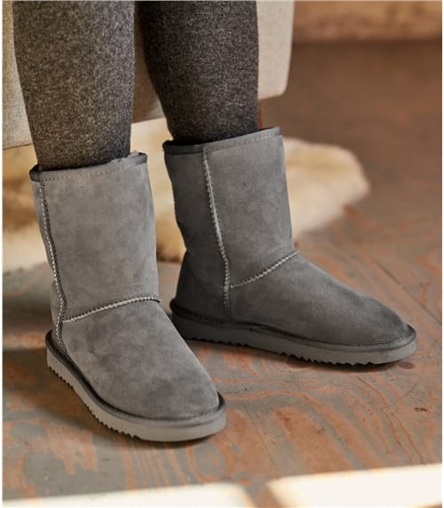 Womens Sheepskin Slipper Boots