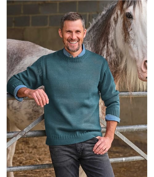 100% Pure Wool Knitted Guernsey Jumper