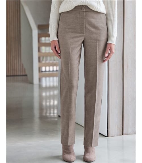 Slim Leg Wool Trouser