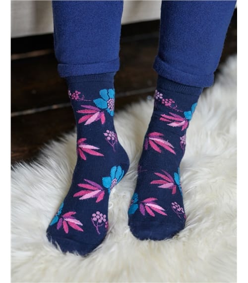 Chaussettes à fleurs pour femmes