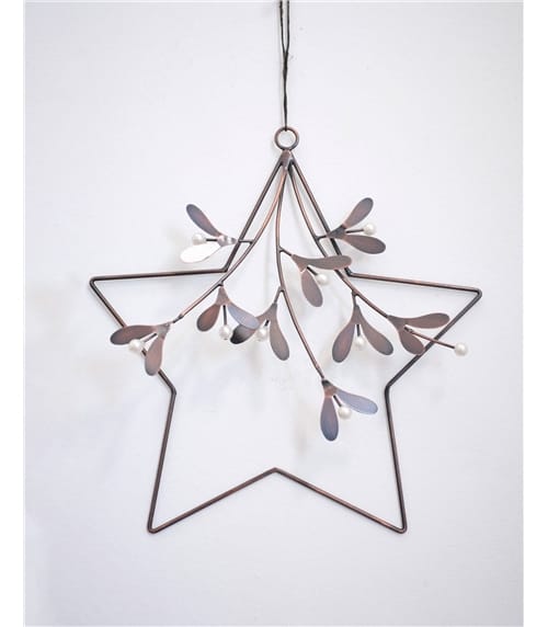Star Mistletoe Wreath