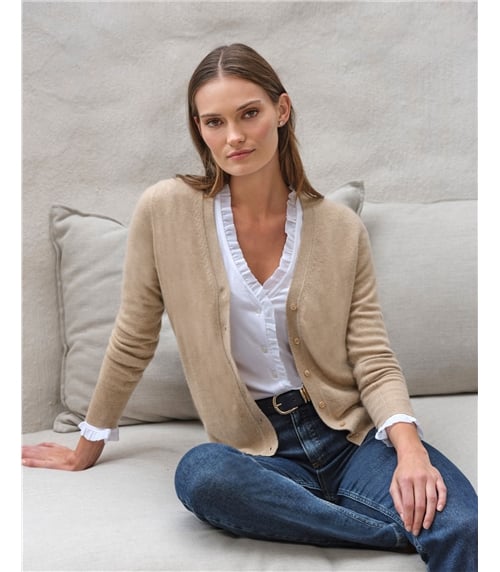 Cashmere V Neck Cardigan