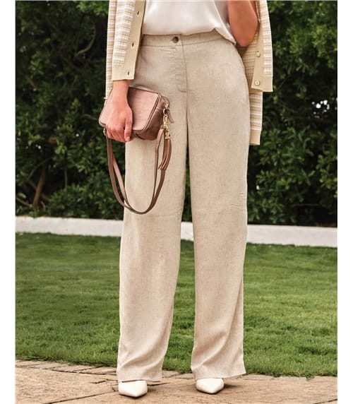 Textured Linen Trouser