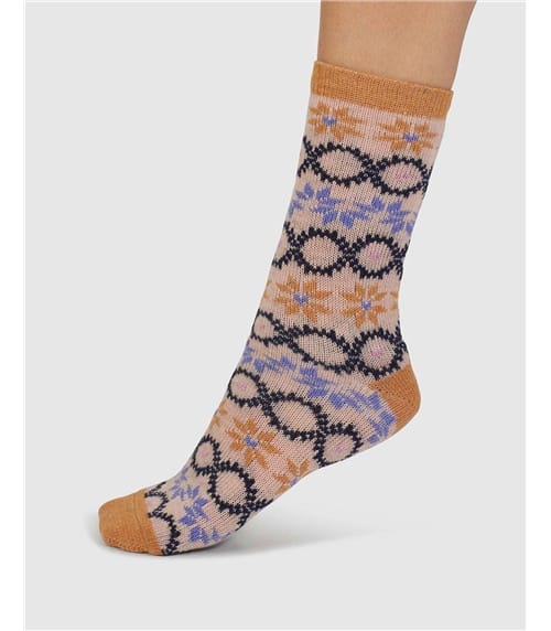 Eleni Fair Isle Wool Socks