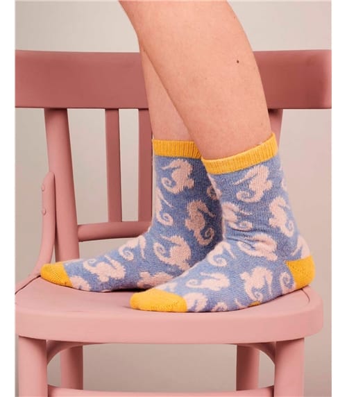 Ladies Lambswool Ankle Socks