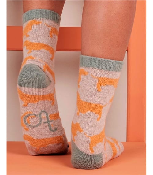 Ladies Lambswool Ankle Socks