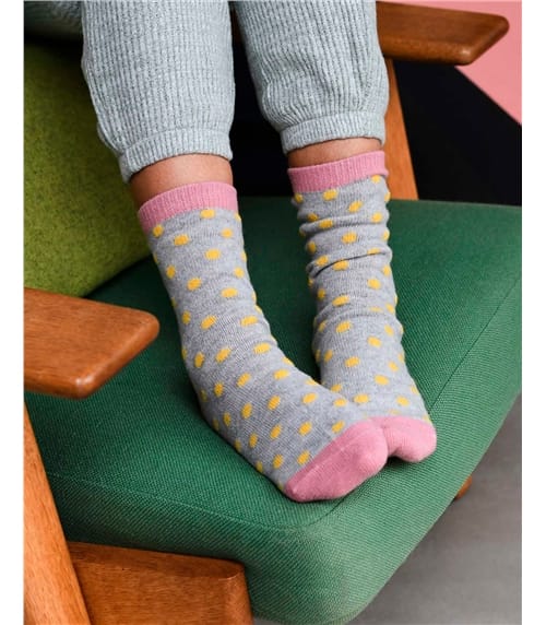 Ladies Lambswool Ankle Socks