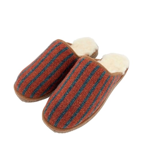 Mens Lambswool & Sheepskin Slippers
