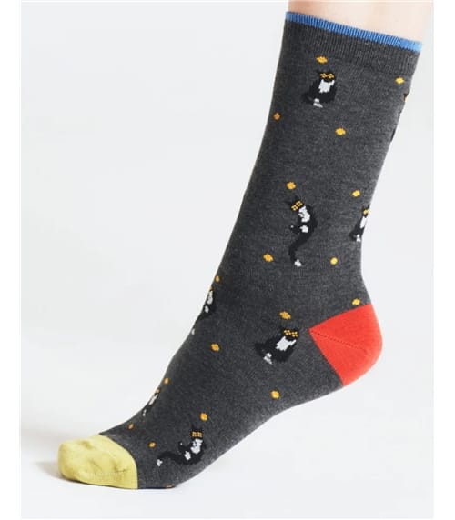 Serafina Cat Bamboo Socks