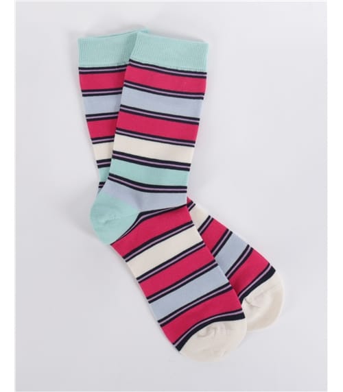 Cleo Stripe Bamboo Socks