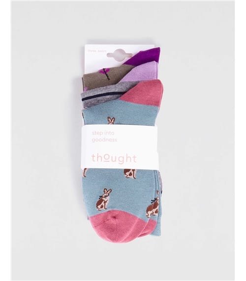Kiara Bamboo Bunny Pack Of Socks