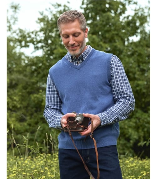 Mens Classic Lambswool Slipover