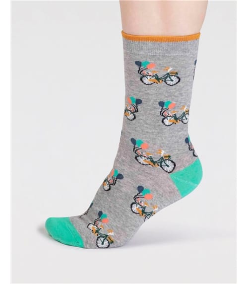Socken aus Bio-Baumwolle, Fahrrad mit Ballons – Akia 