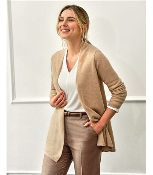 Gassato Lightweight Cashmere Swing Cardigan