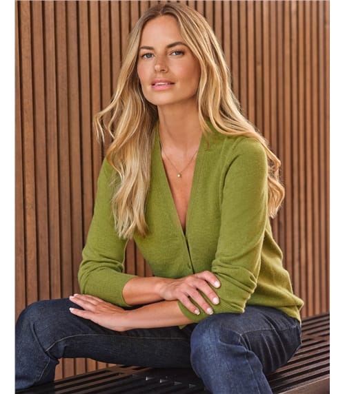 Cashmere V Neck Cardigan