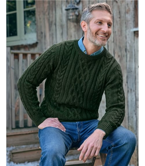 Mens wool jumper sale best sale