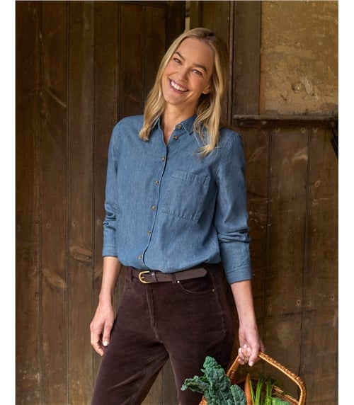 Classic Button Through Denim Shirt