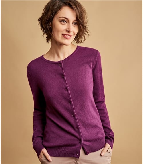 Purple Cardigans | Cable Knit Cardigans | WoolOvers US