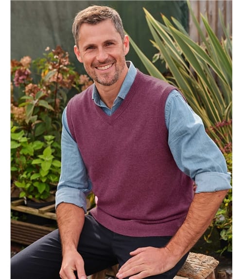 Pull sans manches - Homme - Cachemire & Mérinos