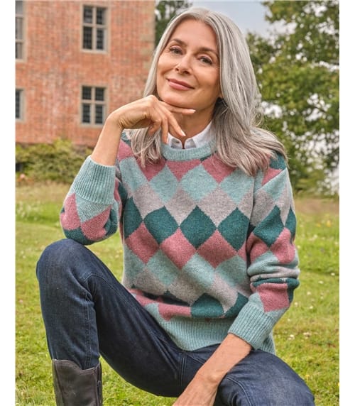 Diamond Checkerboard Jumper