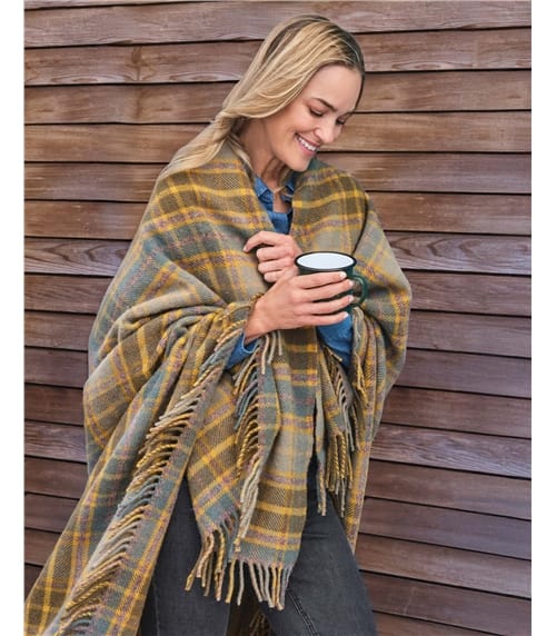 Traditional Pure Wool Throw