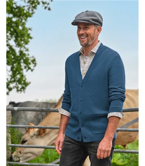 Cardigan à col V - Homme - Laine d’agneau certifiée 100% RWS
