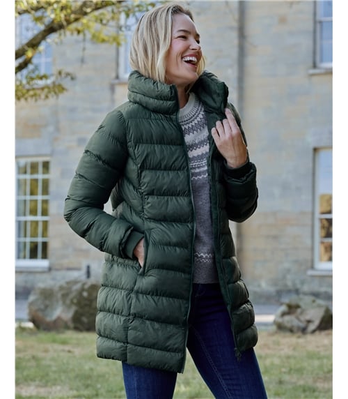 Arnside Funnel Neck Midi Coat