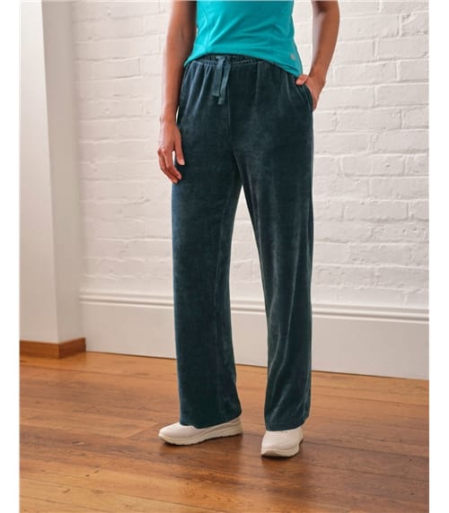 Asana Velour Straight Leg Trousers