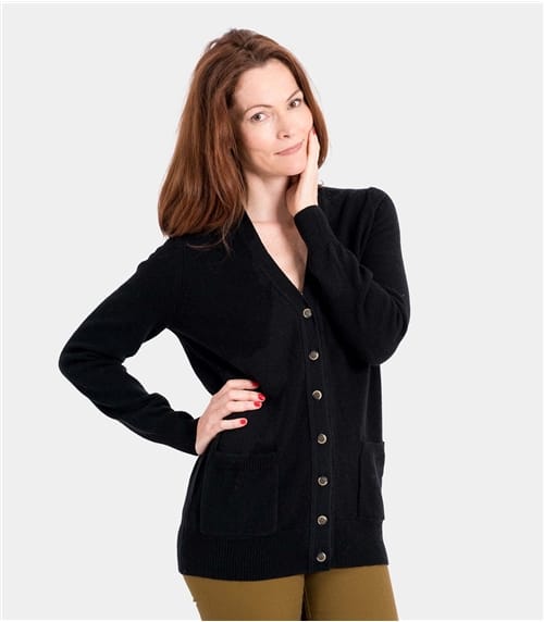Lambswool V Neck Cardi