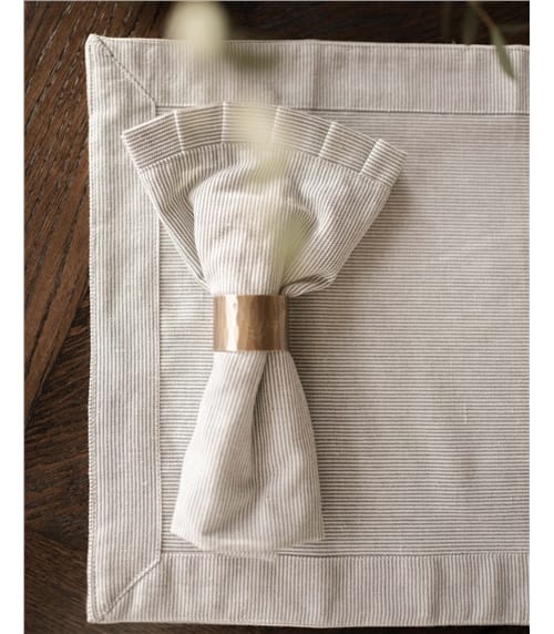 Pin Stripe Frill Napkin