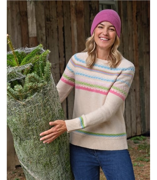 Reverse Fairisle Yoke Jumper