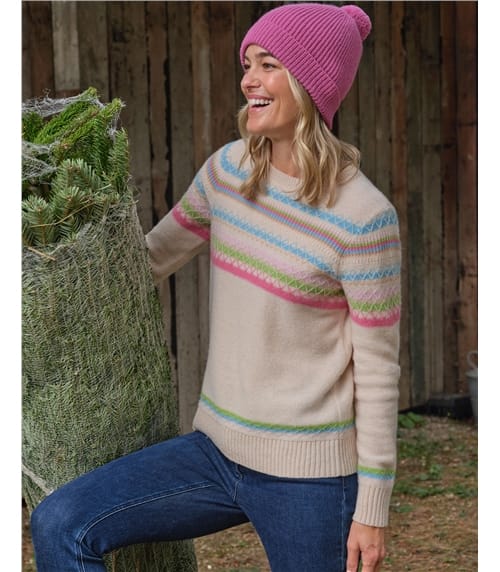 Reverse Fairisle Yoke Jumper