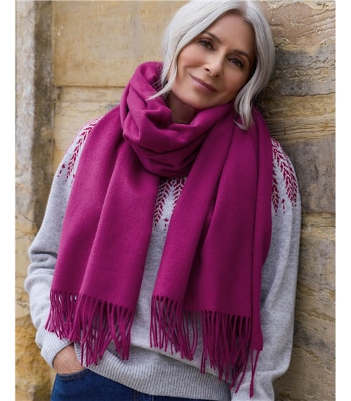 Écharpe à franges - Femme - Pure Laine