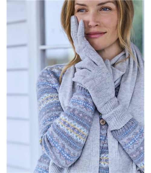 Cashmere Merino Ribbed Gloves