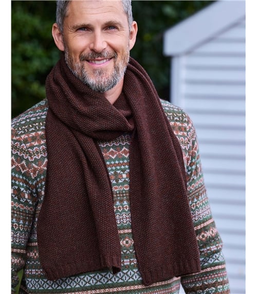 Mens Essential Lambswool Scarf