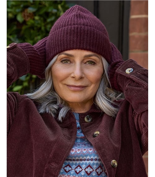 Ribbed Cashmere Hat