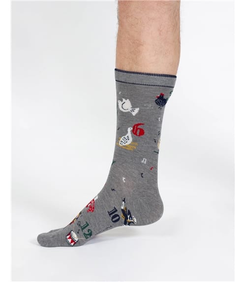 12 Days Of Christmas Bamboo Socks