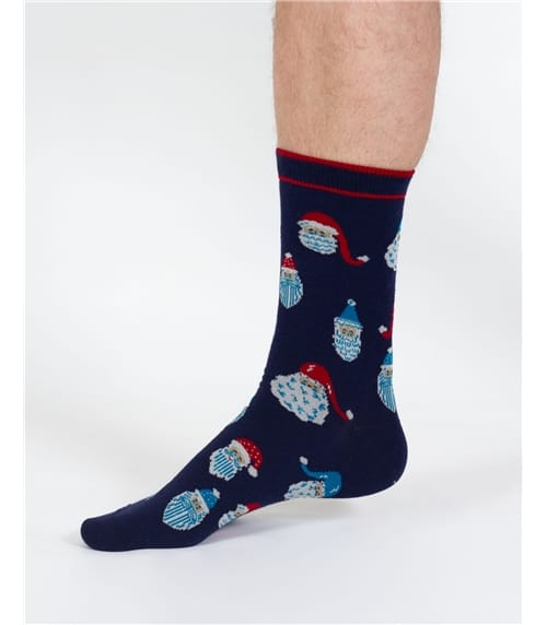 Father Christmas Bamboo Sock Gift Box