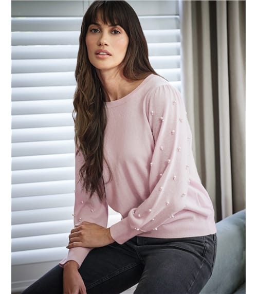 Cashmere Blend Pearl Jumper
