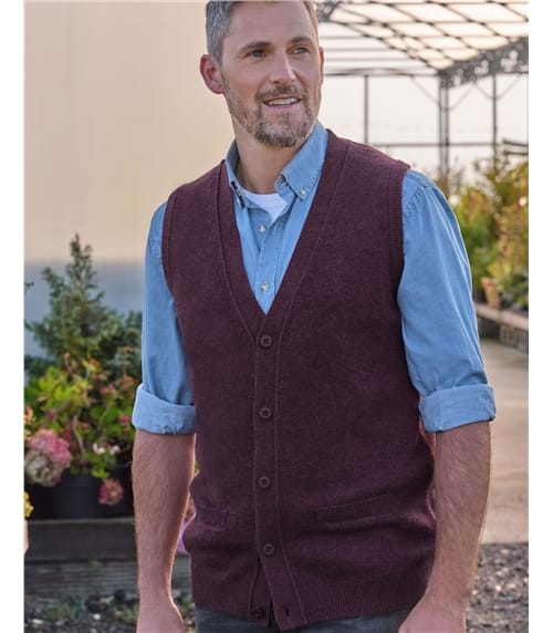 Mens Lambswool Waistcoat