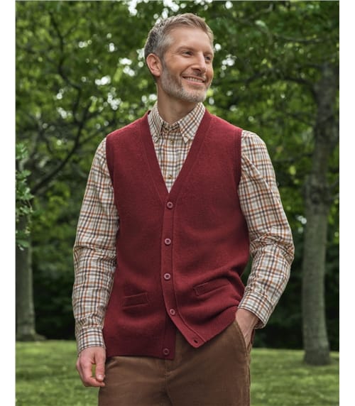 Mens Lambswool Waistcoat