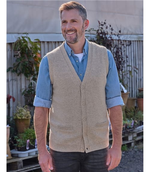 Mens Lambswool Waistcoat